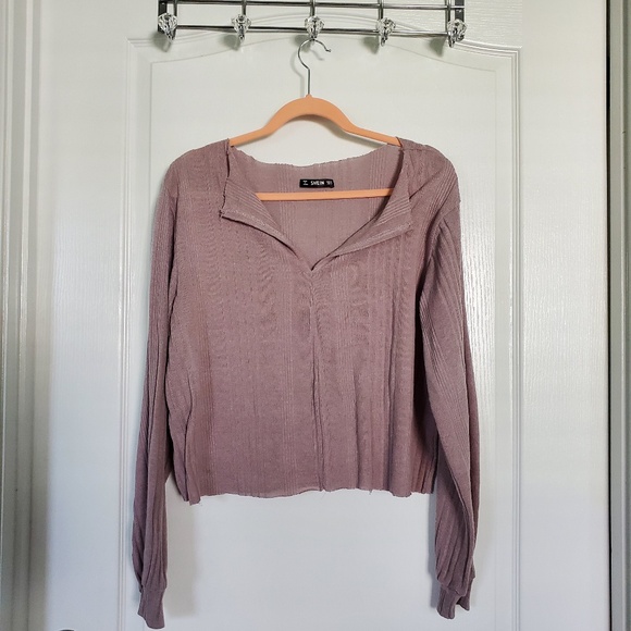 SHEIN PURPLE BLOUSE SIZE MEDIUM - Picture 1 of 5